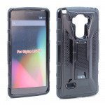 Wholesale LG G Stylo G4 Stylus LS770 Armor Holster Combo Belt Clip Case (Black)